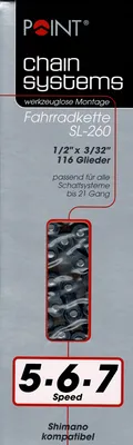 Produktbild von Point SL 260 - 5 / 6 / 7 fach Kette Fahrradkette