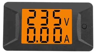 Image de Voltmètre et ampèremètre AC, affichage numérique double, plage de 40 à 400 V / 100 A, instrument de mesure numérique haute précision