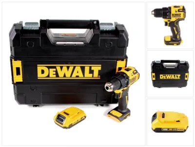 Image de DeWalt DCD708NT Perceuse-visseuse sans fil 18V Li-Ion Brushless + 1x Batterie 2,0Ah + Coffret - sans chargeur