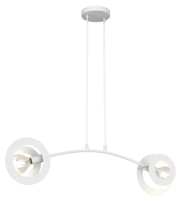 Obrázok produktu pre Závesná lampa EUFORIA, biela, 2xE27x20W, kov, rozmery: 120x89x14 cm, IP20, Emibig