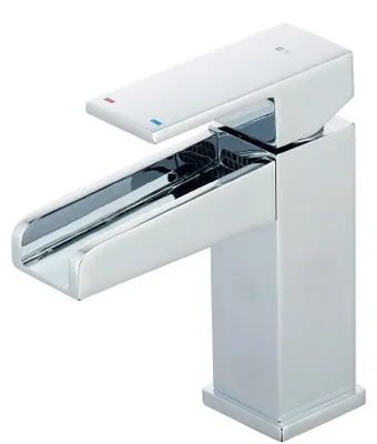 Image de Luzz mitigeur lavabo cascade bas chromé Essebagno