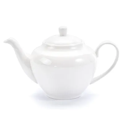 Obrázek produktu pro ČAJOVÝ DŽBÁNEK Porcelánový džbán s víkem Bílý čajový džbánek 0,95 l