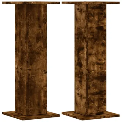 Obrázok produktu pre vidaXL Stojan na reproduktory 2ks. údený dub 30x30x80cm materiál na báze dreva
