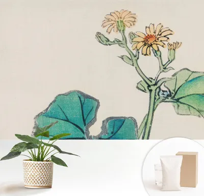 Obrázek produktu pro Samolepicí fototapeta – 152 x 104 cm – tapeta – nástěnná tapeta – nástěnné obrazy – samolepicí fólie – dekorativní fólie – tapetová fólie – stěna – dekorace – obývací pokoj – květy a listy