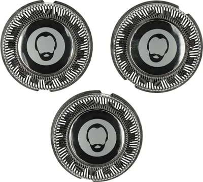Produktbild von vhbw 3x Ersatz-Scherköpfe kompatibel mit Philips HQ6071, HQ7140, HQ7310, HQ7320, HQ7160, HQ6073, HQ7120, HQ7310XL, HQ7110 Elektrorasierer, Silber