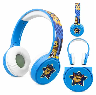 Zdjęcie produktu dla Psi Patrol słuchawki bluetooth niebieskie