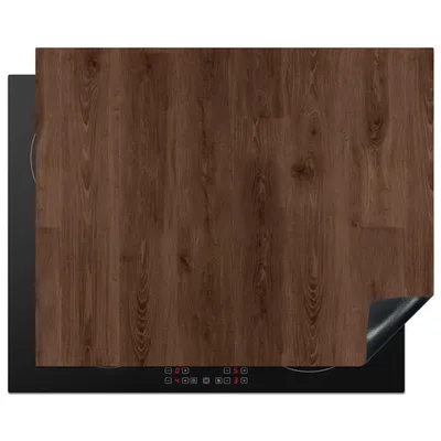 Obrázok produktu pre KitchenYeah® Kryt varnej dosky hnedý - vzor - drevo, 65x52cm, kuchynská dekorácia, keramický kryt varnej dosky, krycia doska na varnú dosku