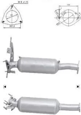Produktbild von VEGAZ VOK-954 Dieselpartikelfilter DPF für VOLVO XC60 (156) Euro 5 Abgasanlage Diesel