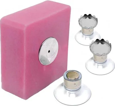 Produktbild von Famanu Seifenhalter Set 5 Stück - Magnetisch, Edelstahl, Wandhalterung, ohne Bohren