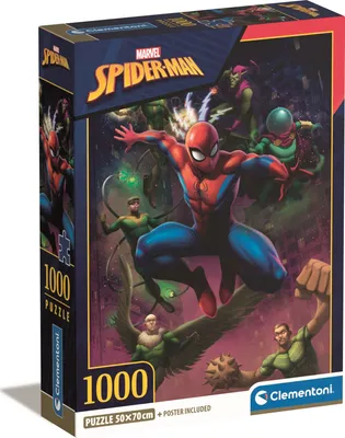 Zdjęcie produktu dla Clementoni puzzle 1000 Compact SpiderMan 39768