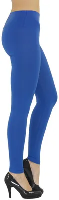 Zdjęcie produktu dla Legginsy damskie długie z wysoką talią niebieskie S