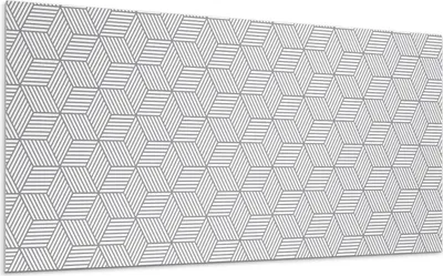 Zdjęcie produktu dla Geometryczny wzór kratki – Panele Samoprzylepne – Panele Ścienne 3D – Płytki Ścienne Samoprzylepne – Tapeta Samoprzylepna – Dekoracja Ścienna – 100 x 50 cm