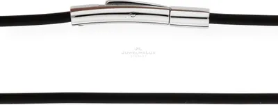 Produktbild von JuwelmaLux Halskette Kautschuk mit Edelstahl Verschluss JL00-05-0043 52 cm