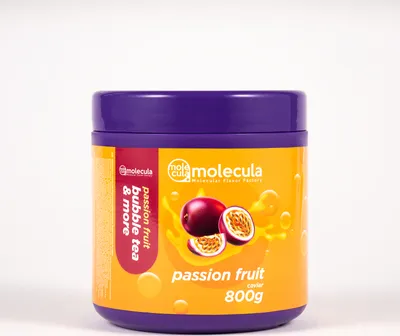 Produktbild von Popping Boba I Molekularer Kaviar Bubble Tea, Bubbles, Bubble tea Perlen 800g I Passionsfrucht