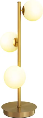 Produktbild von HOMCOM Tischlampe Tischleuchte mit 3 Kugelschirmen, Leselampe mit G9-Fassungen