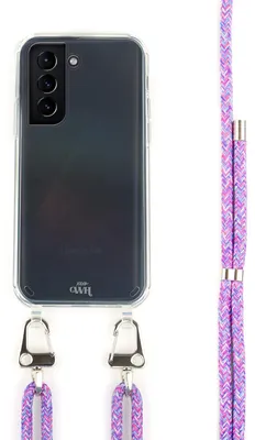 Produktbild von Purple Fever Transparant Cord Hülle - Kompatibel mit Samsung Galaxy S21