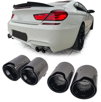 Immagine prodotto di Terminali di scarico in fibra di carbonio per BMW M5 F10, M6 F12, F13, F06 (kit di 4 pezzi)