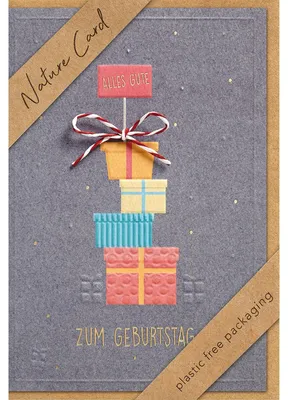 Produktbild von bsb 693034-2 Geburtstagskarte - Natur Card, inkl. Umschlag