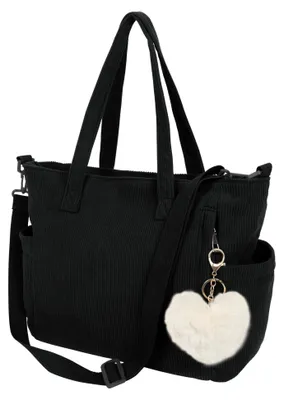 Produktbild von Auliuse Cord Tote Bag Groß Damen Umhängetasche,Cord Shopper Tasche Damen Handtas