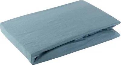 Zdjęcie produktu dla Design91 prześcieradło z gumką JERSEY niebieskie 120x200 25CM 125