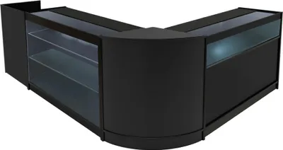Image de Ensemble de comptoirs LED Polaris CM60 + B1200 + K1200 + TB60 – Noir