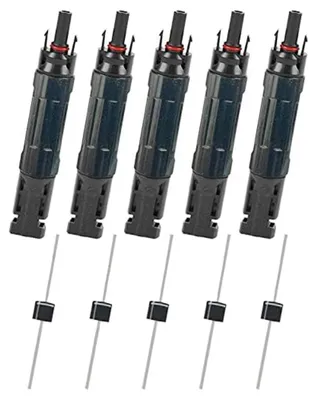 5 Stück PV-Solarstecker männlich 15 A wasserdicht