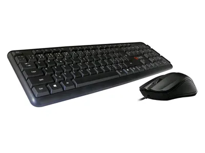 Immagine prodotto di Tastiera C-TECH KBM-102, set combinato cablato con mouse, USB, CZ/SK
