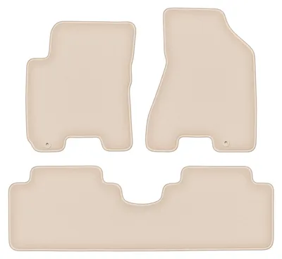 Produktbild von DURBAN Beige Velours-Fußmatten-Set für Kia Sportage II SUV (2004-2010)