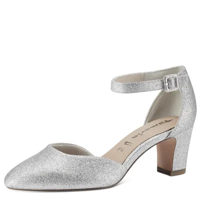Produktbild von Tamaris Pumps - Silber Glam Synthetik Größe: 39 Normal