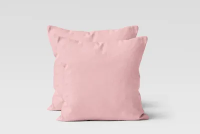Produktbild von Mikrofaser UNI Kissenhüllen Kopfkissenbezug Kissenbezug Bezug Kissenhülle Mit Reißverschluss 40x40 cm rosé