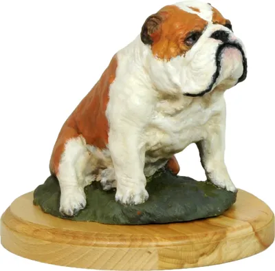 Immagine prodotto di Bulldog - statuetta dipinta, statua, scultura, realizzata dall'artista, marchio Art-Dog