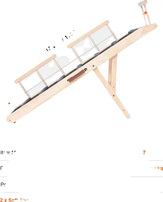 Image de Escalier pour chien, hauteur réglable, surface antidérapante, 47 pouces