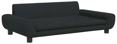Produktbild von vidaXL Hundebett Schwarz 100x54x33 cm Samt