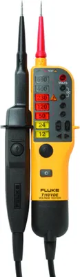 Obrázok produktu pre FLUKE skúšačka napätia/priebežnosti FLUKE-T110 s prepínateľnou záťažou (verzia VDE) FLUKE-T110 (4093088)