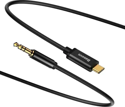 Produktbild von Baseus Yiven Audio kábel, C konektor - 3,5 mm stereo jack konektor, čierny, 1,20 m