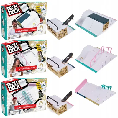 Produktbild von Spin Master X-Connect Sky's Paris 2024 Fingerboard Set Rampen Tricks