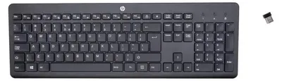 Zdjęcie produktu dla HP Klawiatura bezprzewodowa 230, Pełnowymiarowy (100%), Bezprzewodowy, RF Wireless, Membranowa, QWERTY, Czarny