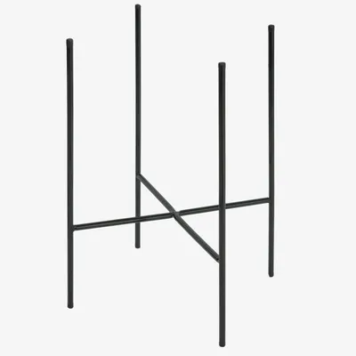 Obrázek produktu pro Kerd LIFT21C kovový stojan na rostliny, černý, 30 cm, styl loft