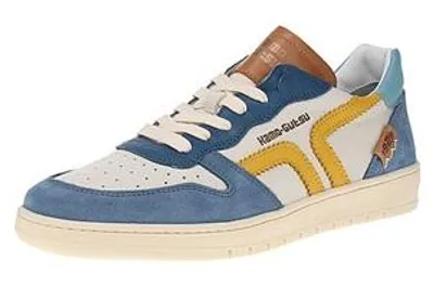 Immagine prodotto di Kamo-Gutsu Campo-048 - Scarpe da uomo Sneaker - Blu-Giallo