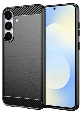 Obrázok produktu pre Techsuit - Carbon Silicone ochranný obal na Samsung Galaxy S25 FE - čierny