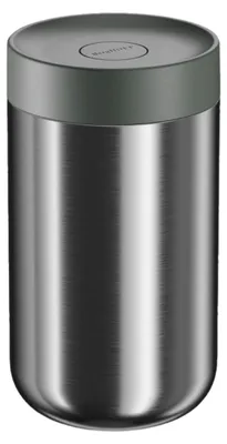 Produktbild von BergHOFF Home Nommie, Thermobehälter für Essen 0,75 l, Speisebehälter, Doppelwandig isoliert, Warm/kalt bis 6 Std., Edelstahl, Khaki & Silber