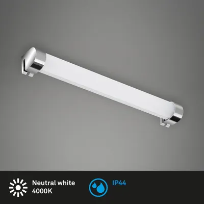 Immagine prodotto di BRILONER LOTSO lampada a specchio, protezione dagli spruzzi d'acqua IP44, luce bianca neutra, colore cromo, 33,2 x 3,2 x 4,3 cm