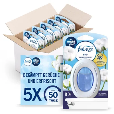 Produktbild von Febreze Bad Lufterfrischer Reine Frische, 5 Stück