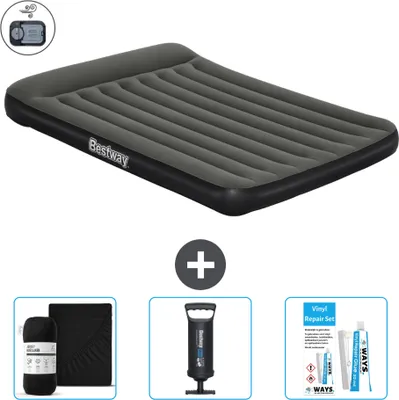 Obrázek produktu pro Bestway nafukovací matrace - pro 2 osoby - 152 x 203 x 30 cm - zelená - včetně příslušenství