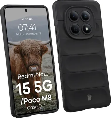 Produktbild von Robuste Handyhülle für Xiaomi Redmi Note 15 5G / POCO M8 5G, Bizon Case Tur, Schwarz