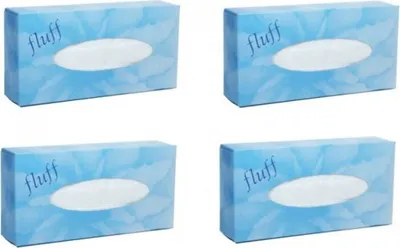 4 Packungen Kosmetiktuecher Fluff - 4x 100 Blatt   A99908PC2VCRT