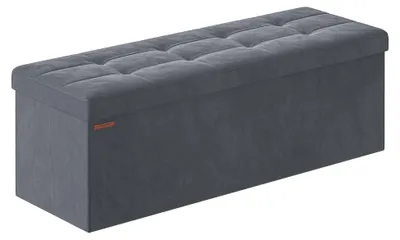 Productafbeelding van SONGMICS Zitkruk met opbergruimte, inklapbare bank, 38 x 110 x 38 cm