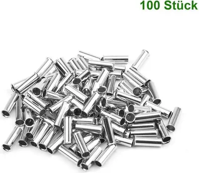 Produktbild von Aderendhülsen isoliert unisoliert blank 0,34-16 mm² Sortiment Box Dose Kabel - Bauform / Art: Unisoliert einadrig blank - Querschnitt: 2,5 mm² - Menge: 100 Stk