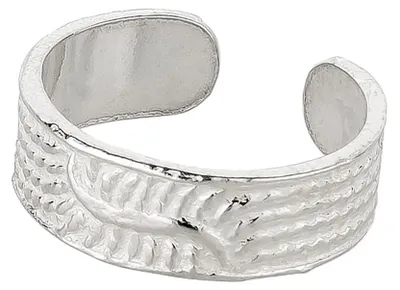 Produktbild von Zehenring Zehring Relif Kerben 925 Silber