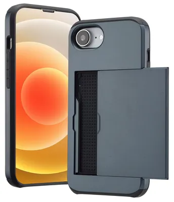 Imagen del producto de Funda Trasera con Ranura para Tarjetas para Apple iPhone 17e / 16e - Azul oscuro